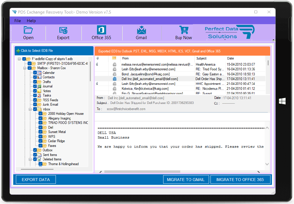 EDB to PST Converter