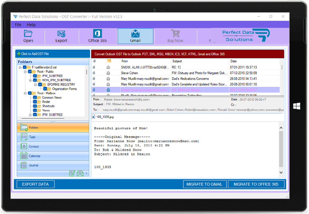 OST to PST Converter